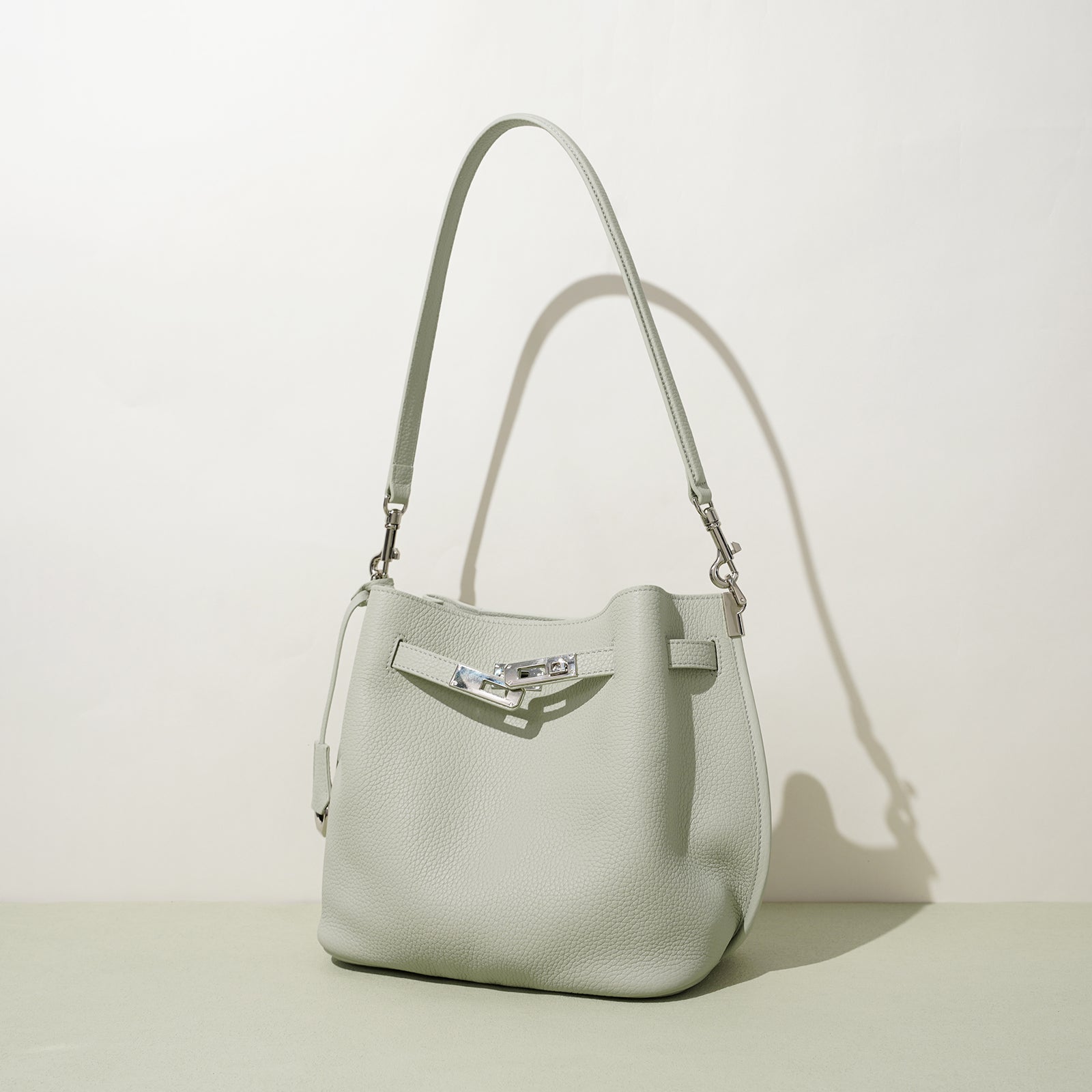 Top Grain Cowhide Curved Satchel Bag - VVISN