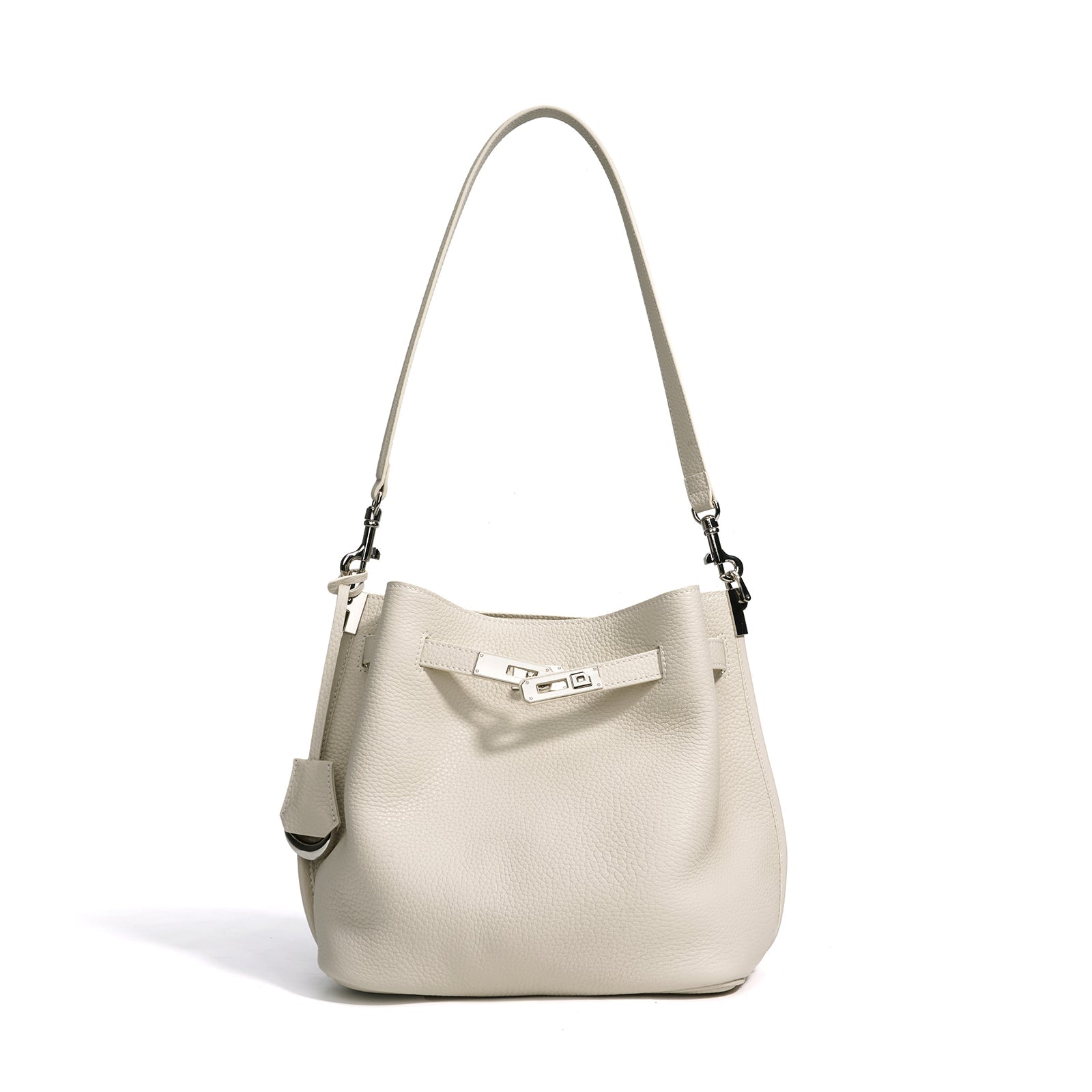 Top Grain Cowhide Curved Satchel Bag - VVISN