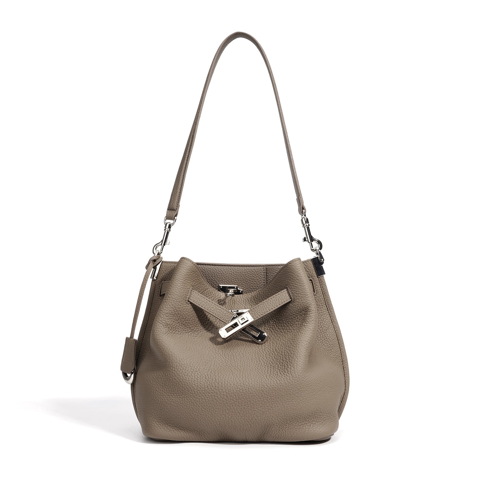 Top Grain Cowhide Curved Satchel Bag - VVISN