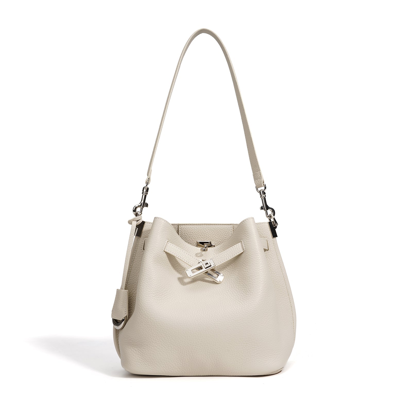 Top Grain Cowhide Curved Satchel Bag - VVISN