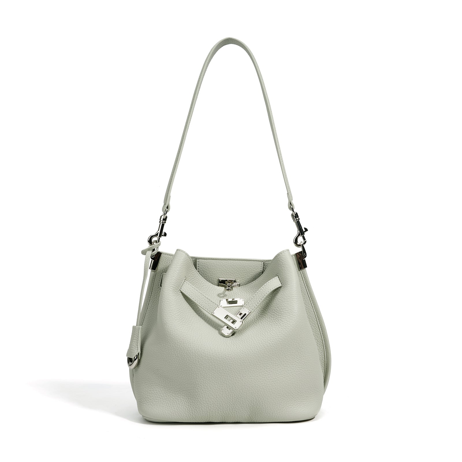 Top Grain Cowhide Curved Satchel Bag - VVISN