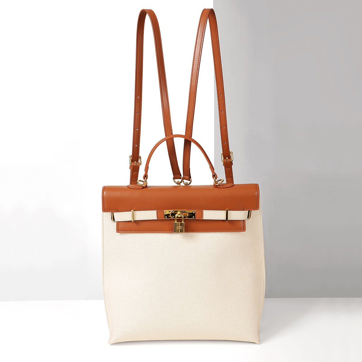 Top Grain Cowhide & Linen Mini Tote - VVISN