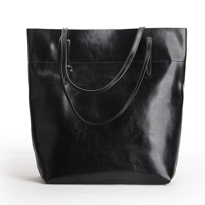 Top Grain Cowhide Oil Waxed Tote Bag - VVISN