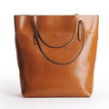 Top Grain Cowhide Oil Waxed Tote Bag - VVISN