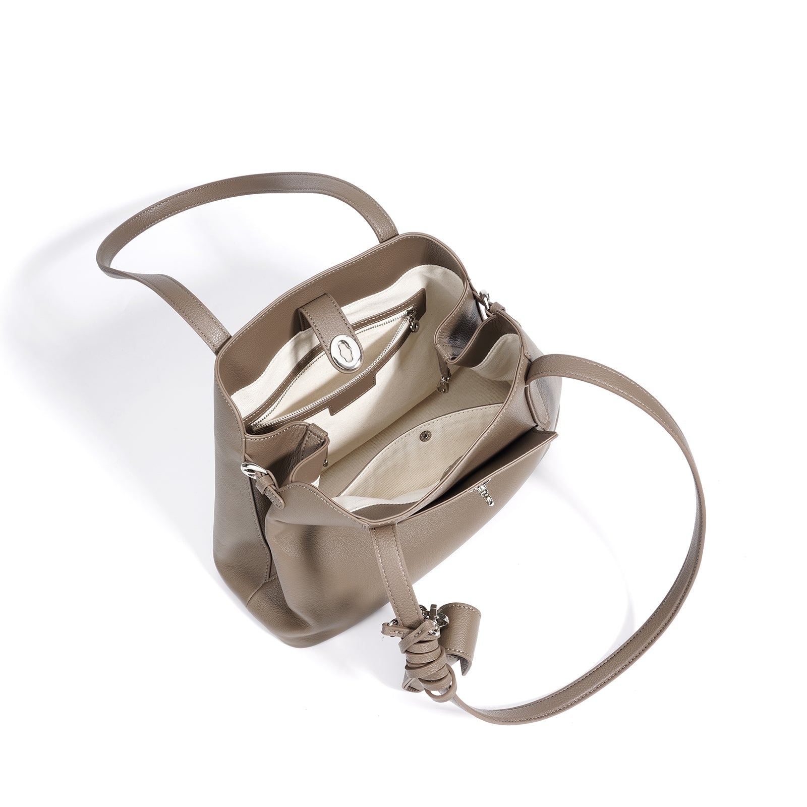 Top Grain Cowhide Origami Bucket Bag - VVISN