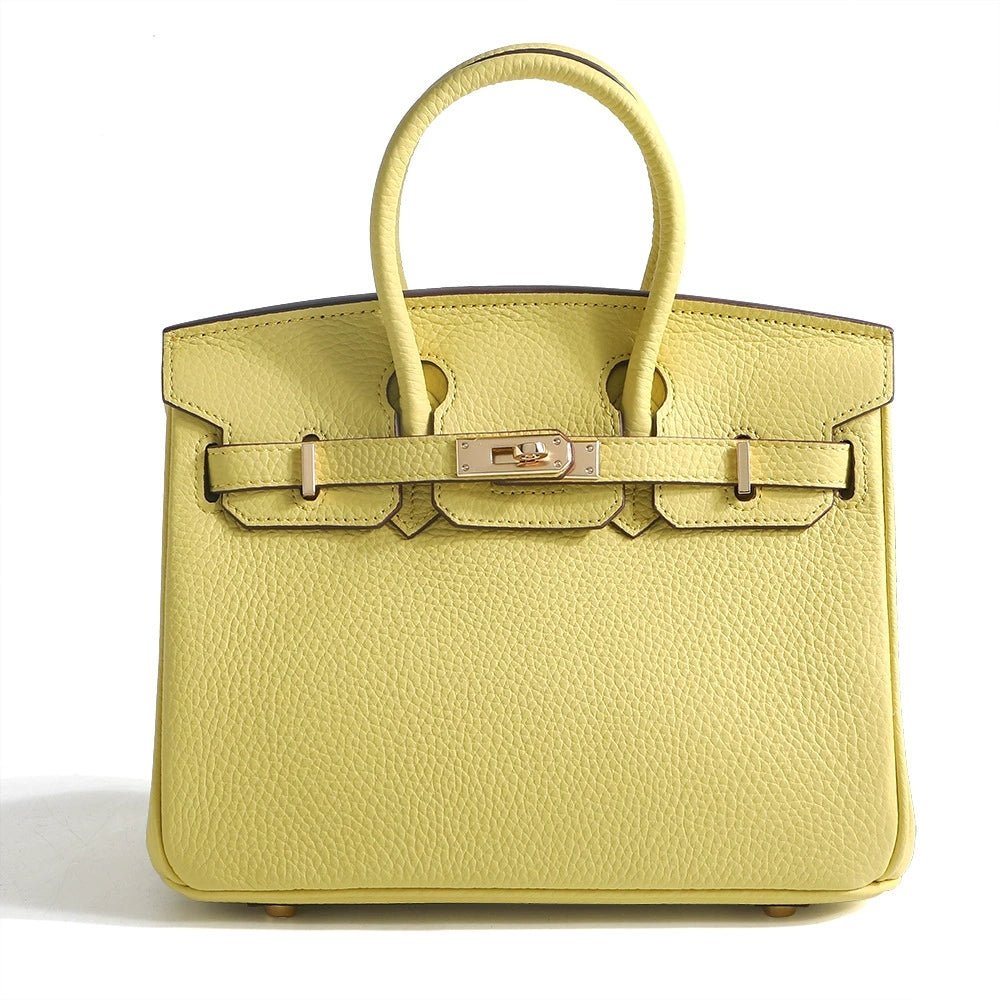 Top Grain Cowhide Platinum Handbag - VVISN