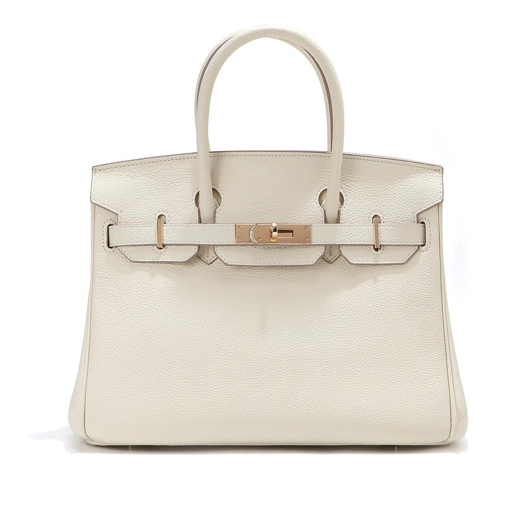 Top Grain Cowhide Platinum Handbag - VVISN