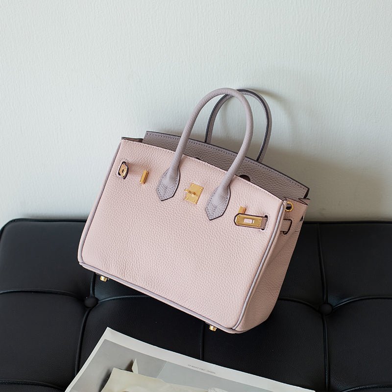 Top Grain Cowhide Platinum Handbag - VVISN