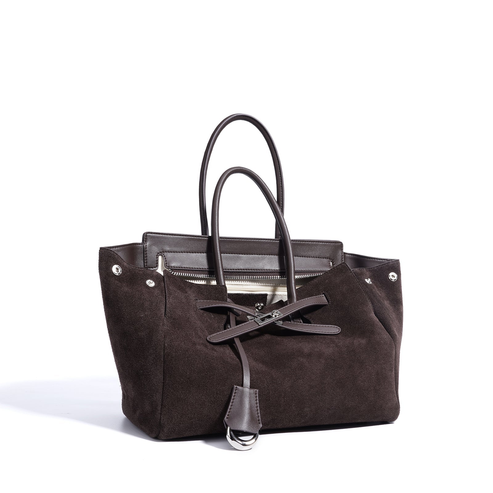 Top Grain Cowhide Structured Satchel - VVISN