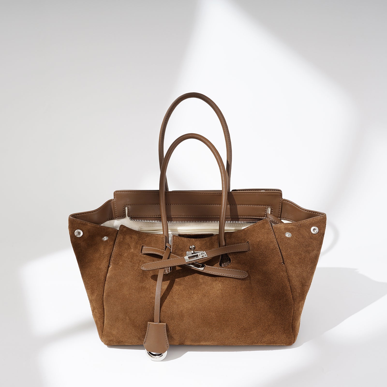 Top Grain Cowhide Structured Satchel - VVISN