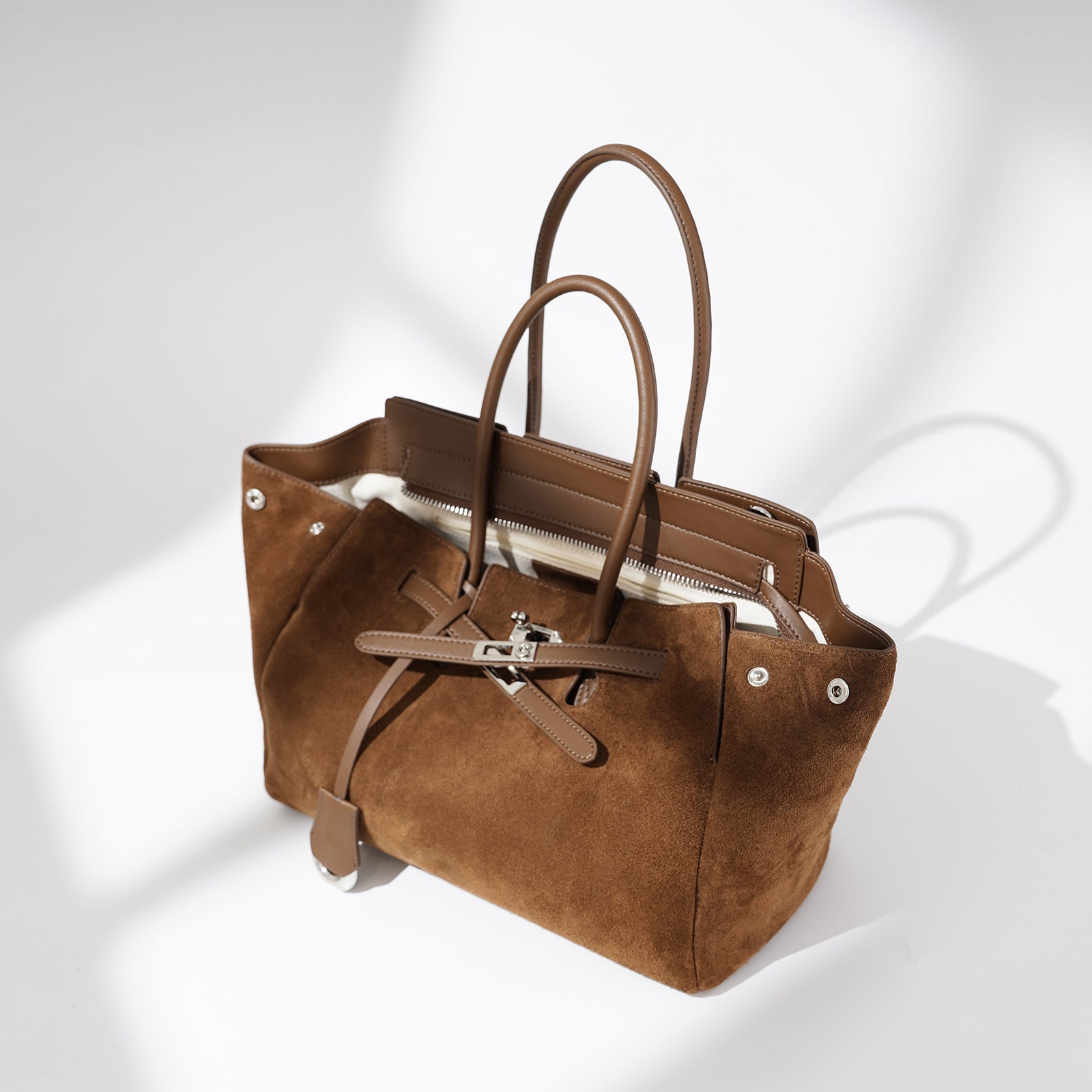 Top Grain Cowhide Structured Satchel - VVISN