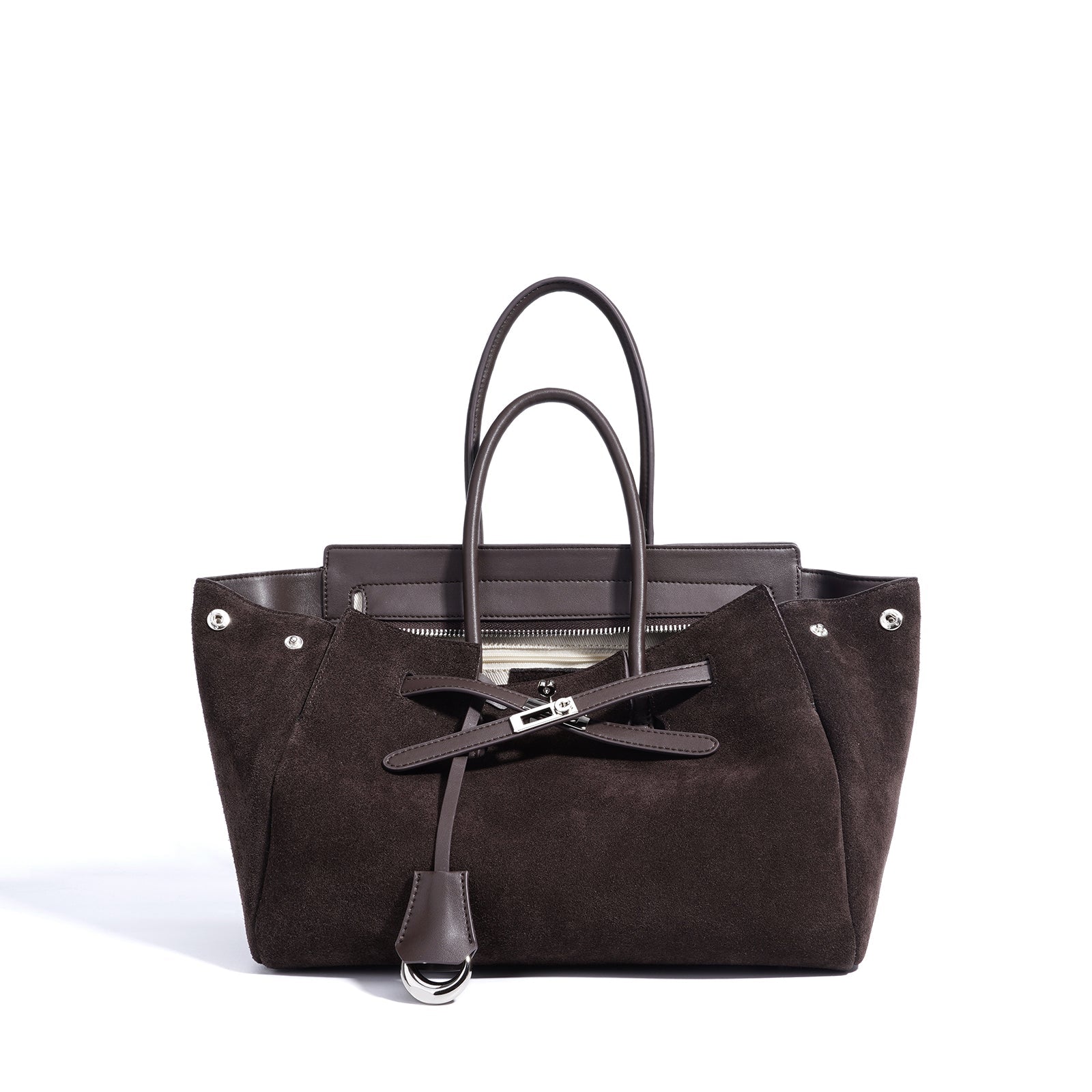 Top Grain Cowhide Structured Satchel - VVISN
