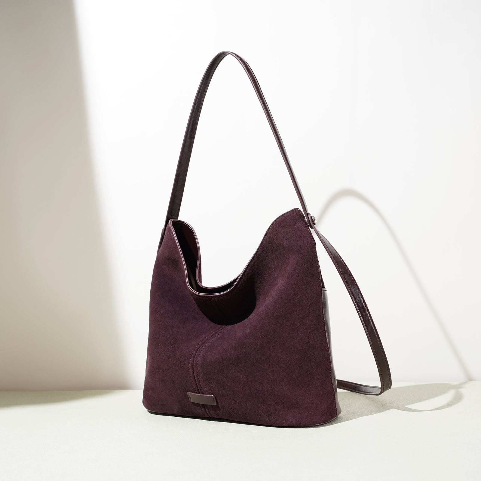 Top Grain Cowhide Suede Handbag - VVISN