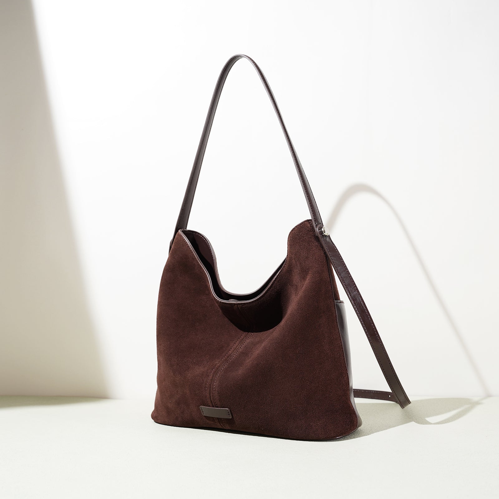 Top Grain Cowhide Suede Handbag - VVISN