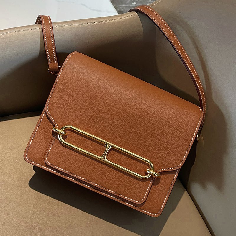 Top Grain Cowhide Tofu Crossbody Bag - VVISN