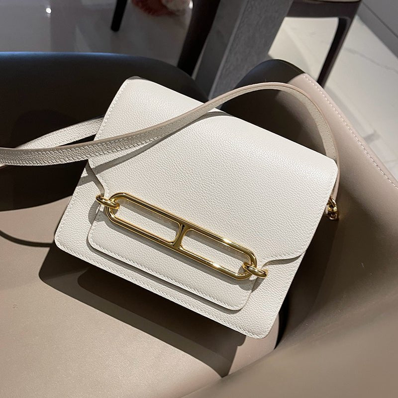 Top Grain Cowhide Tofu Crossbody Bag - VVISN