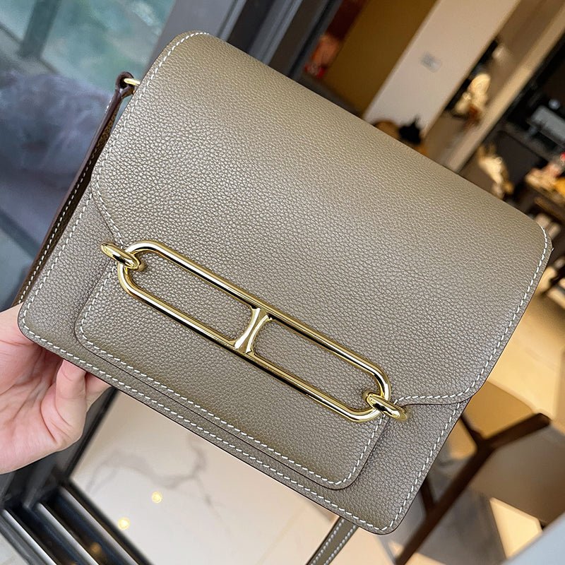 Top Grain Cowhide Tofu Crossbody Bag - VVISN
