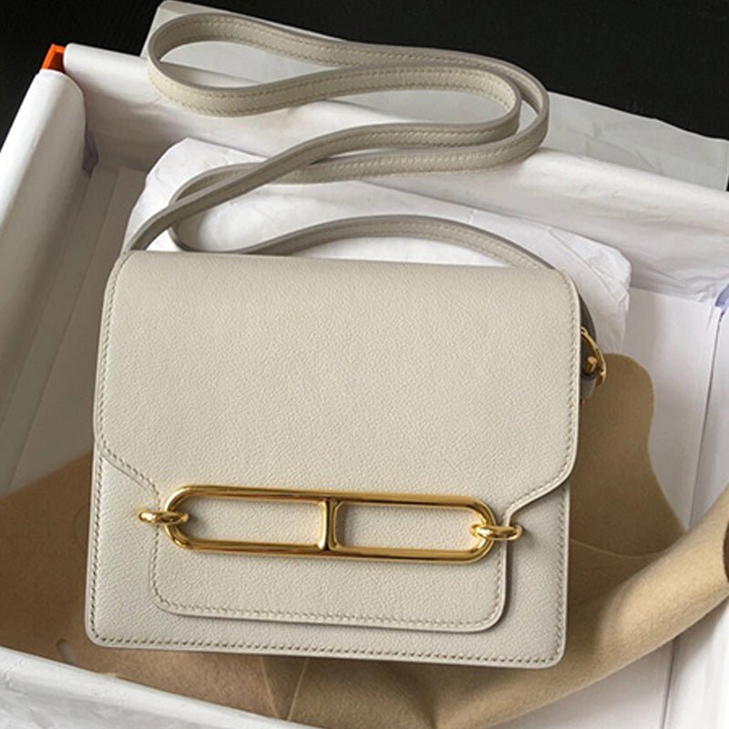Top Grain Cowhide Tofu Crossbody Bag - VVISN