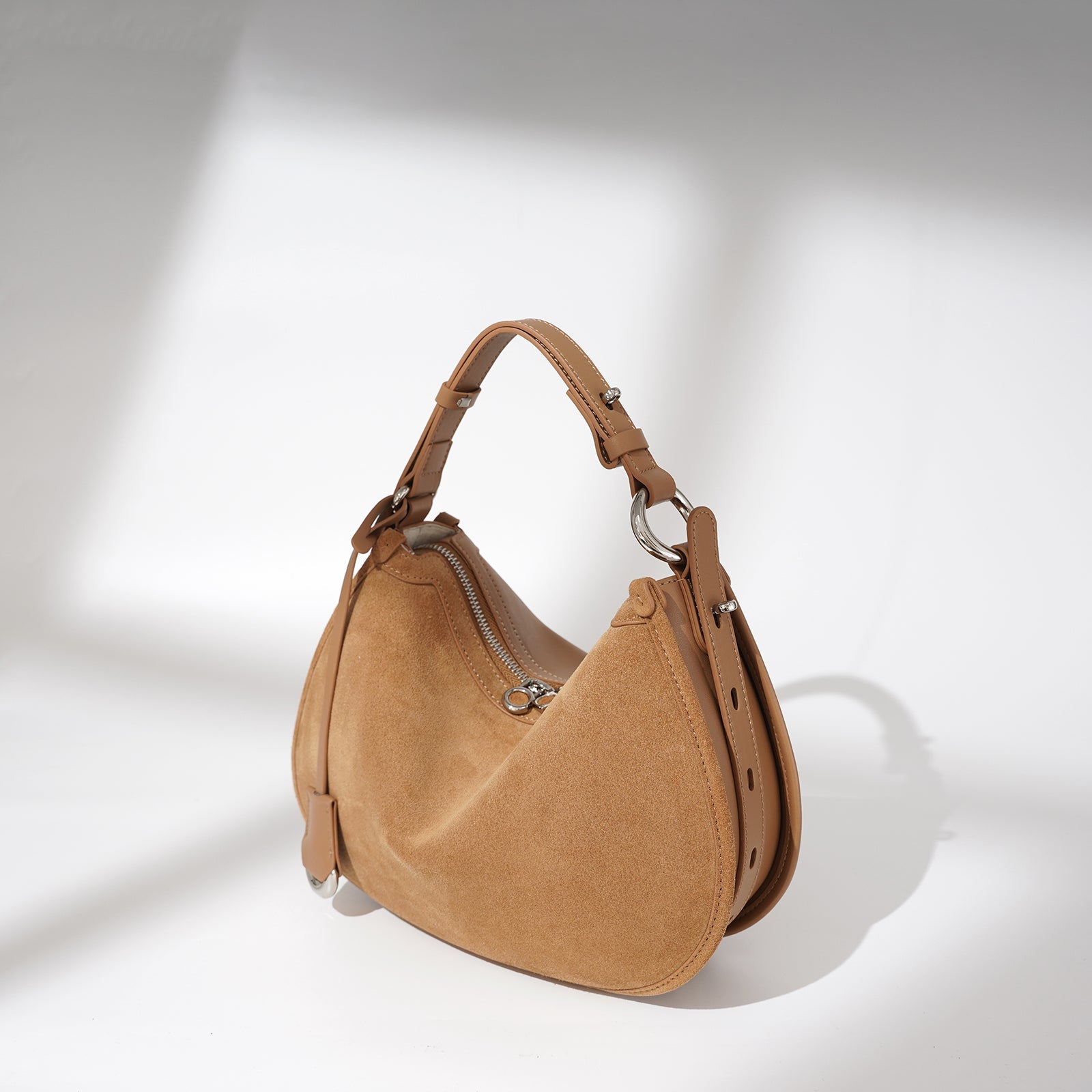 Vintage Leather Boston Crossbody Bag - VVISN