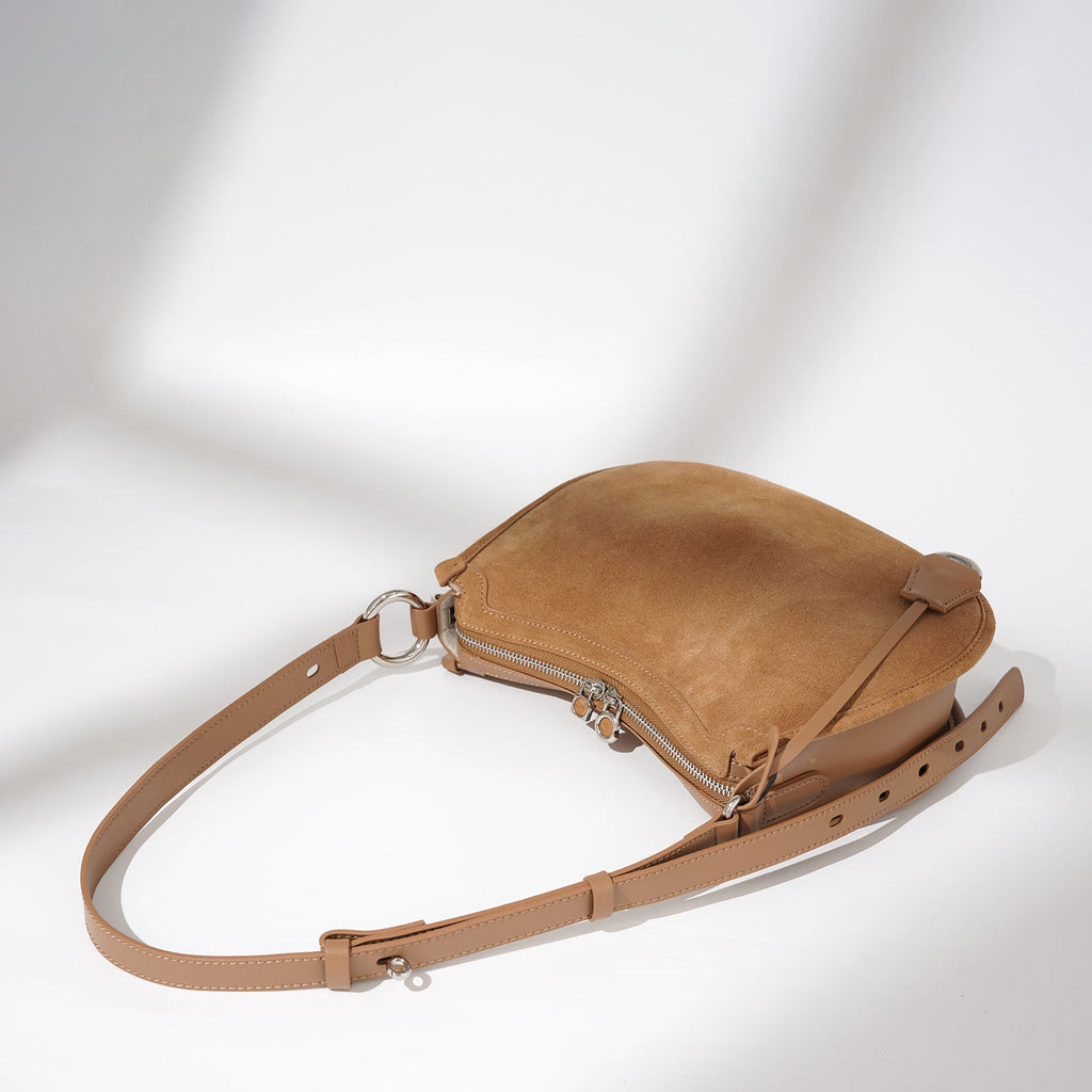 Vintage Leather Boston Crossbody Bag - VVISN