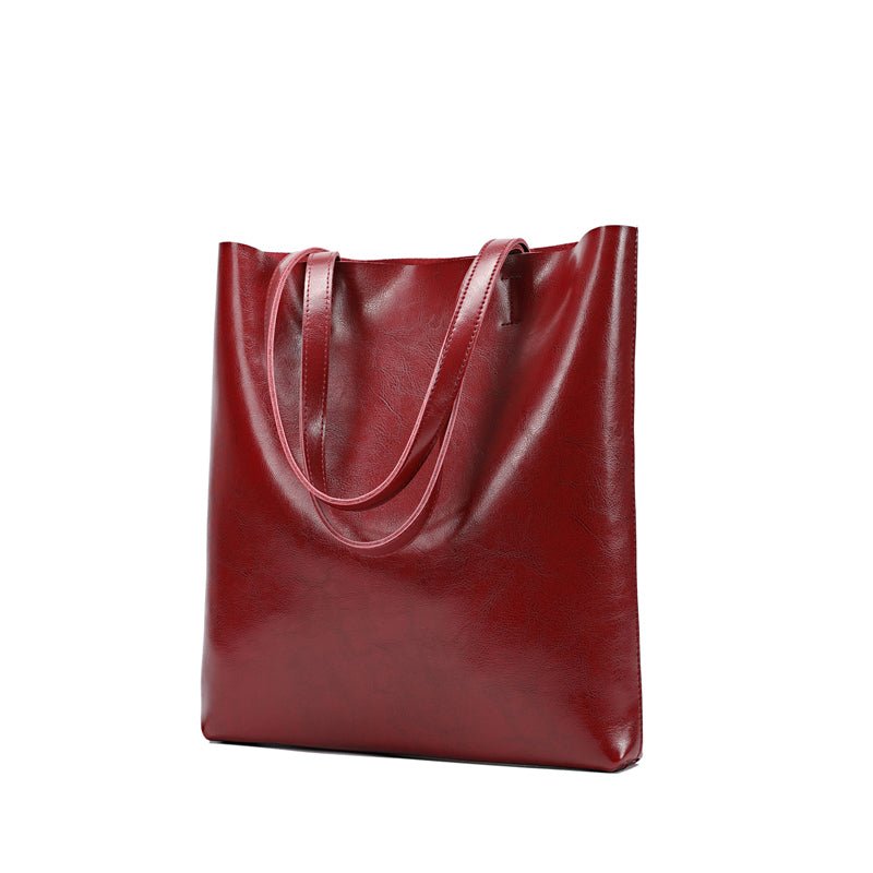 Vintage Leather Boston Satchel Handbag - VVISN