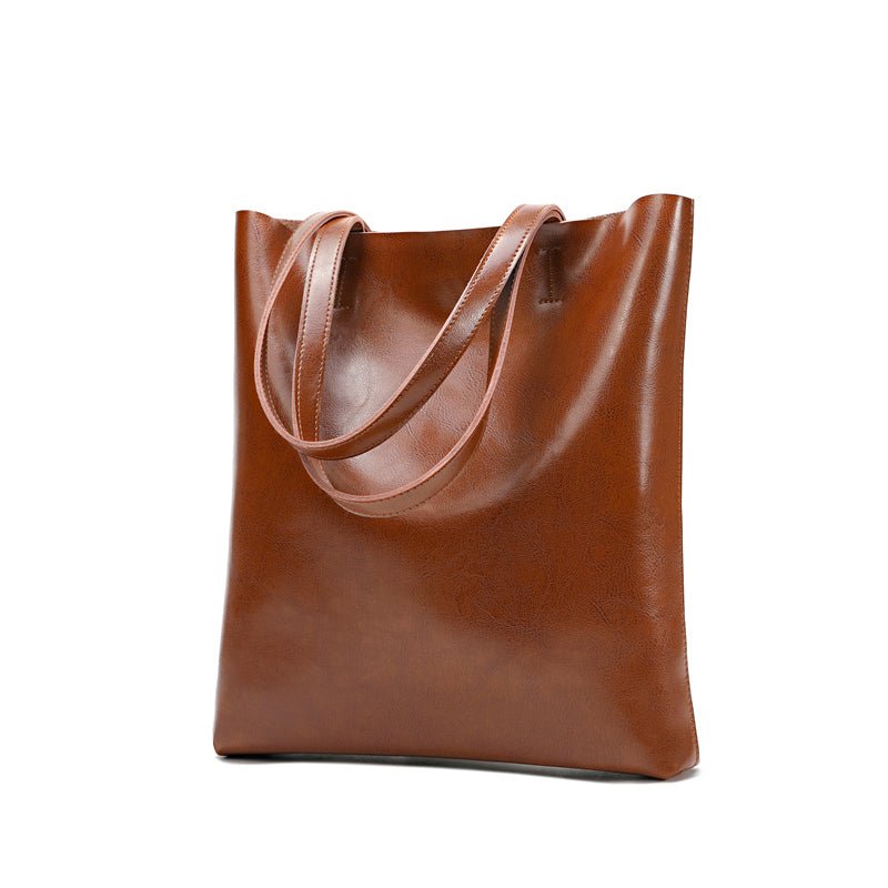 Vintage Leather Boston Satchel Handbag - VVISN