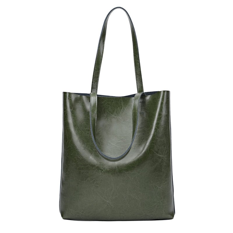 Vintage Leather Boston Satchel Handbag - VVISN