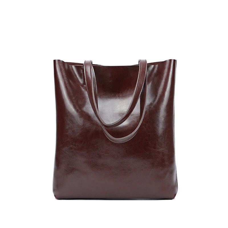 Vintage Leather Boston Satchel Handbag - VVISN