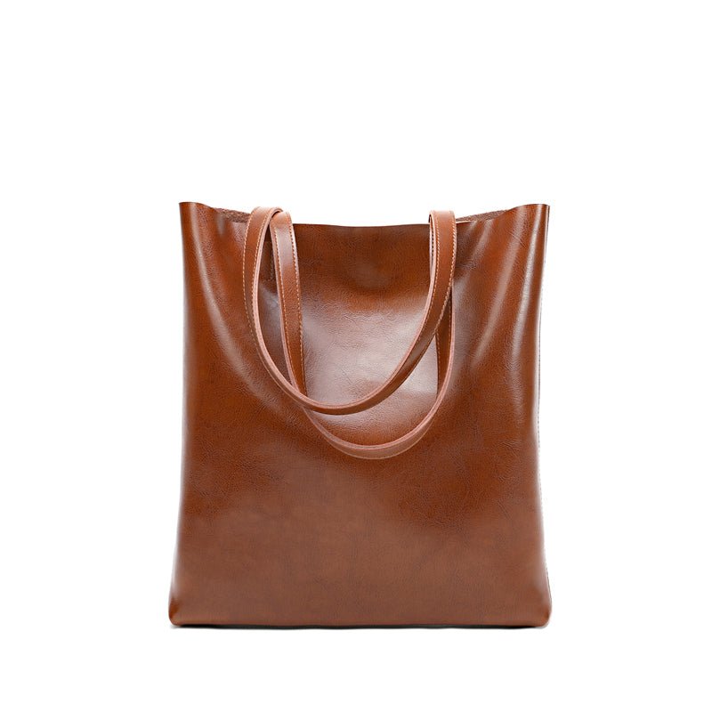Vintage Leather Boston Satchel Handbag - VVISN