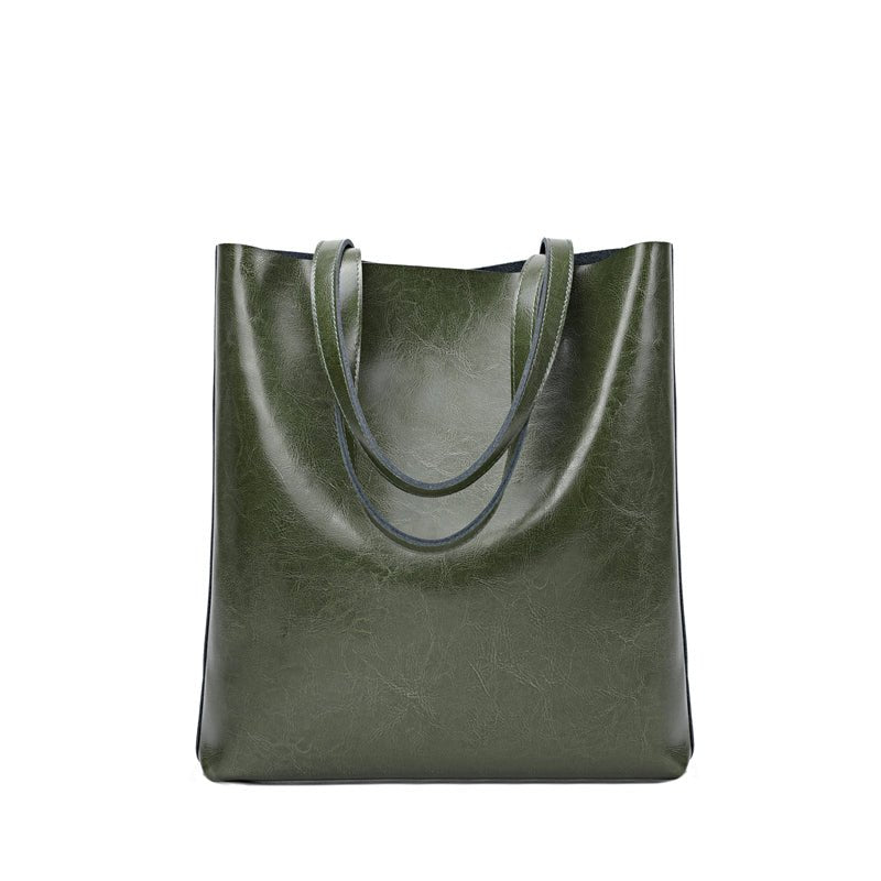 Vintage Leather Boston Satchel Handbag - VVISN