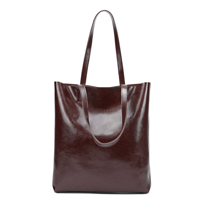 Vintage Leather Boston Satchel Handbag - VVISN