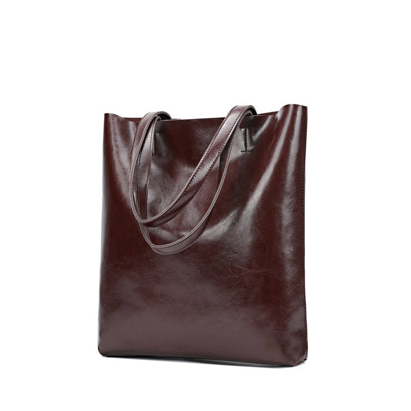 Vintage Leather Boston Satchel Handbag - VVISN