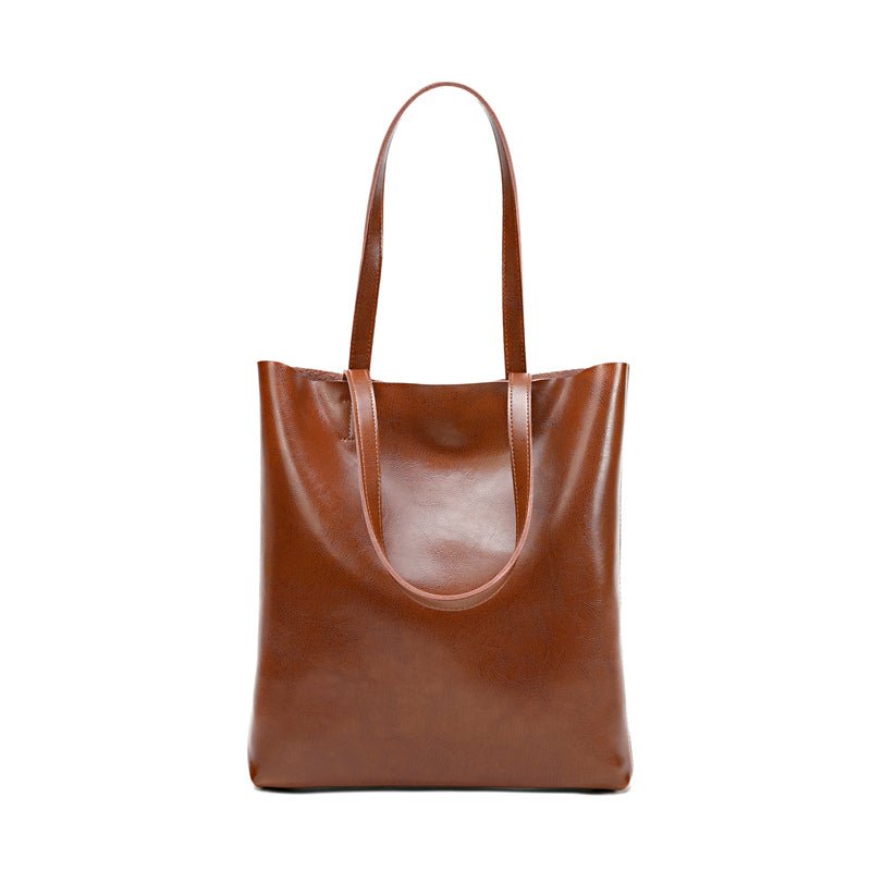 Vintage Leather Boston Satchel Handbag - VVISN