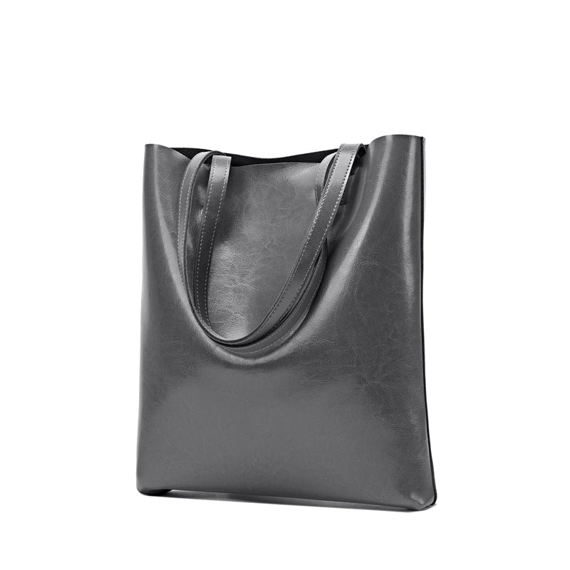 Vintage Leather Boston Satchel Handbag - VVISN