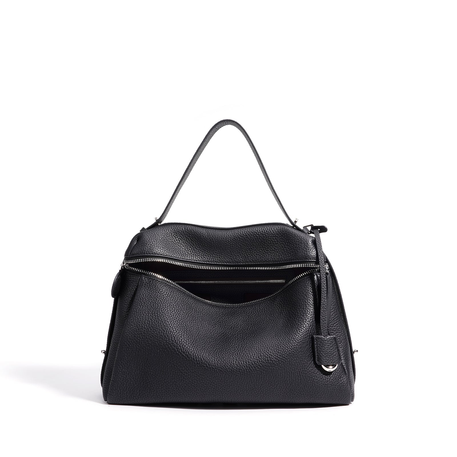 Vintage Leather Box Shoulder Crossbody Bag - VVISN