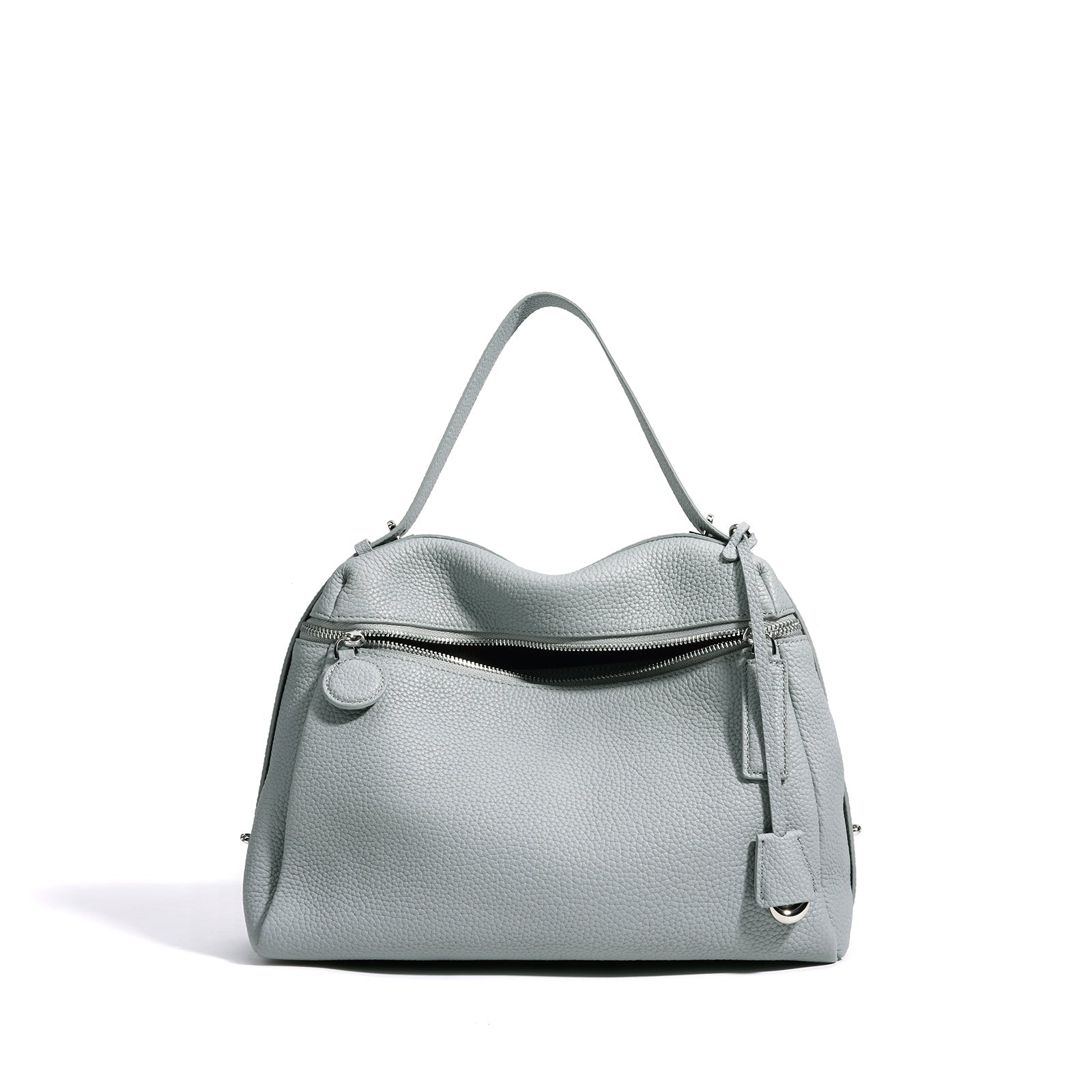 Vintage Leather Box Shoulder Crossbody Bag - VVISN