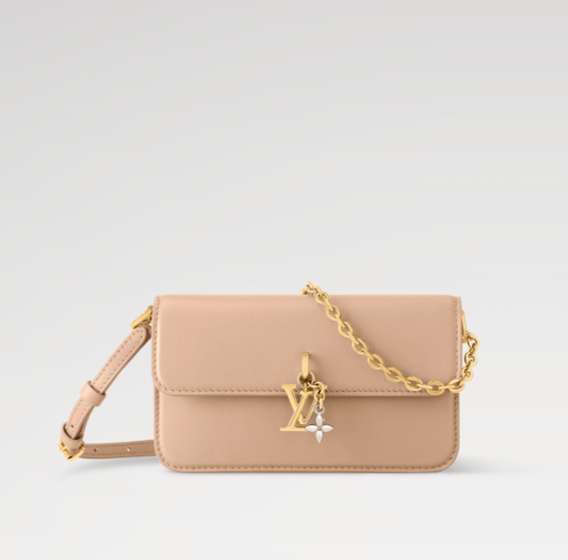 Louis Vuitton Wallet On Chain LV Bloom Sand M14581