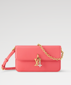 Louis Vuitton Wallet On Chain LV Bloom Sweet Coral M14548