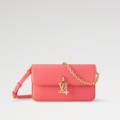 Louis Vuitton Wallet On Chain LV Bloom Sweet Coral M14548