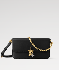 Louis Vuitton Wallet On Chain LV Bloom Black M14564