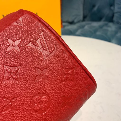 Louis Vuitto Monogram Empreinte Speedy Bandouliere 20 M42394 Red - Image 5