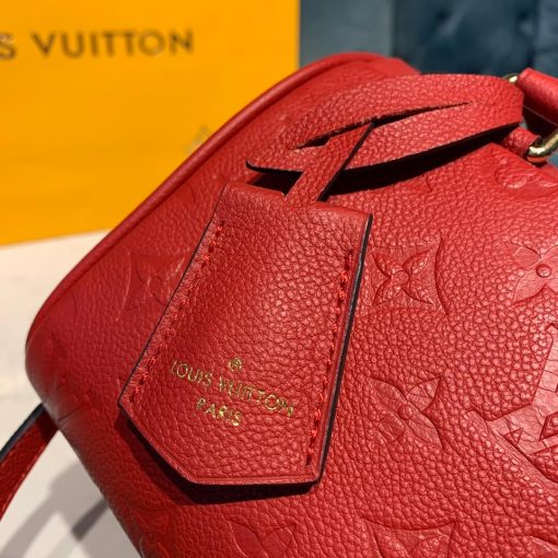 Louis Vuitto Monogram Empreinte Speedy Bandouliere 20 M42394 Red - Image 6