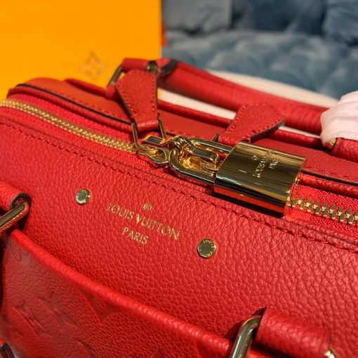 Louis Vuitto Monogram Empreinte Speedy Bandouliere 20 M42394 Red - Image 7