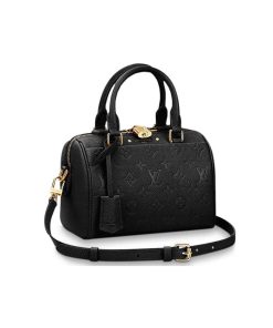 Louis Vuitto Monogram Empreinte Speedy Bandouliere 20 M42394 Black