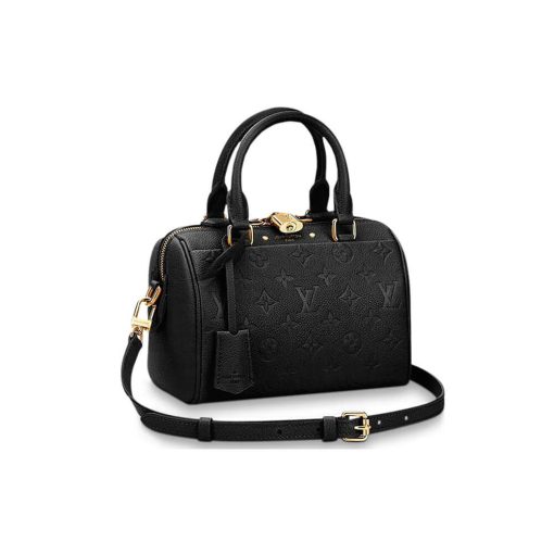 Louis Vuitto Monogram Empreinte Speedy Bandouliere 20 M42394 Black