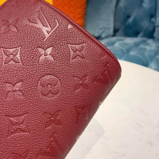 Louis Vuitto Monogram Empreinte Speedy Bandouliere 20 M42394 Burgundy - Image 5