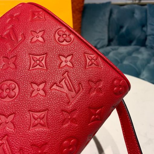 Louis Vuitto Monogram Empreinte Speedy Bandouliere 25 M42401 Red - Image 5