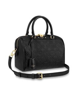 Louis Vuitto Monogram Empreinte Speedy Bandouliere 25 M42401 Black