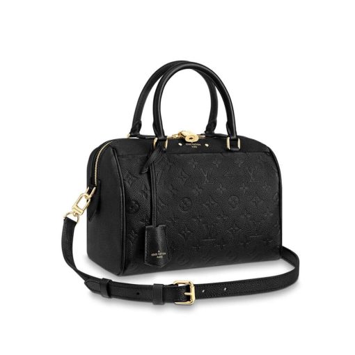 Louis Vuitto Monogram Empreinte Speedy Bandouliere 25 M42401 Black