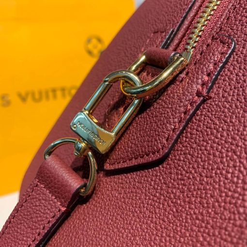 Louis Vuitto Monogram Empreinte Speedy Bandouliere 25 M42401 Burgundy - Image 5